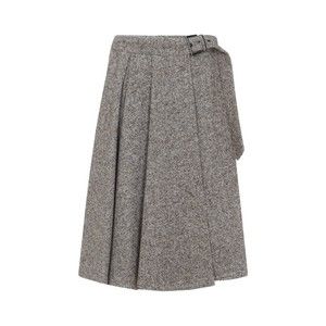 Brunello Cucinelli A-Line Skirt With Structured Pleats - NWT
